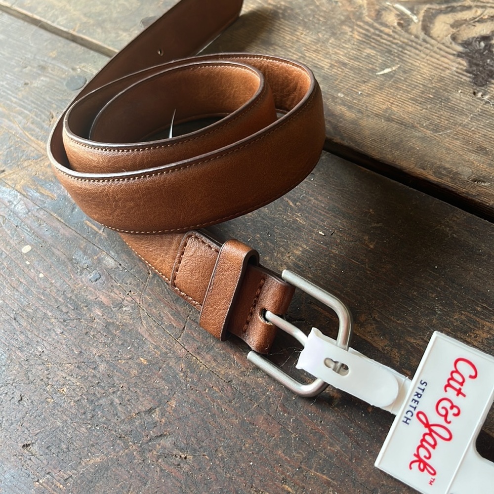 Cat & Jack Boys Stretch Brown Belt- Size XL- NEW